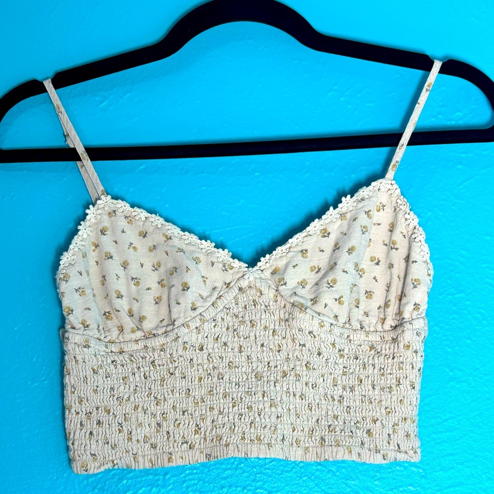 Sky & Sparrow Floral crop top